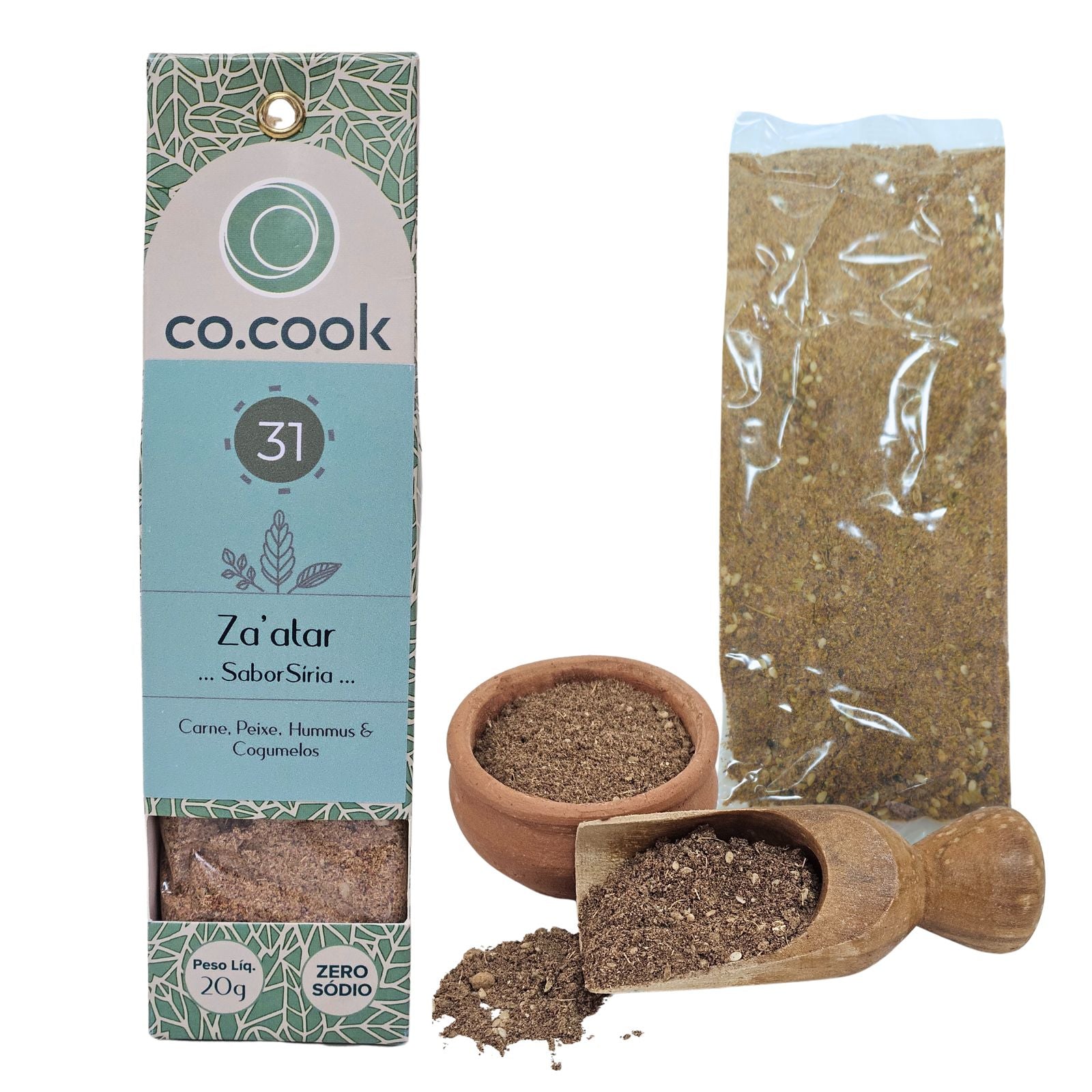 CoCook Tempero Funcional 100% Natural Zaátar Sabor Síria 20g (COZAAT20)