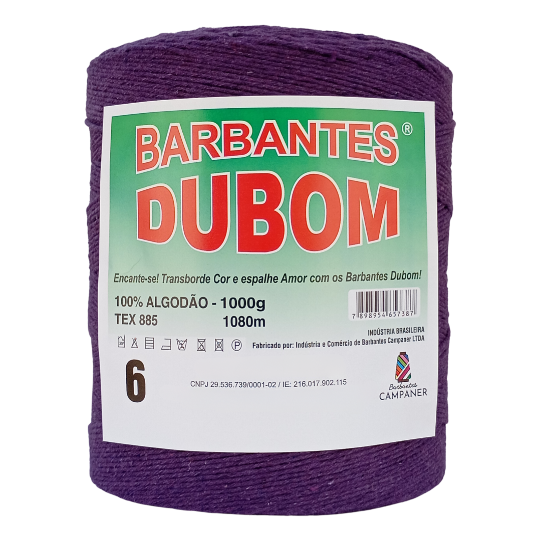 Barbante Dubom Roxo - 1 Kg - Fio 6 - 1080m (1110)