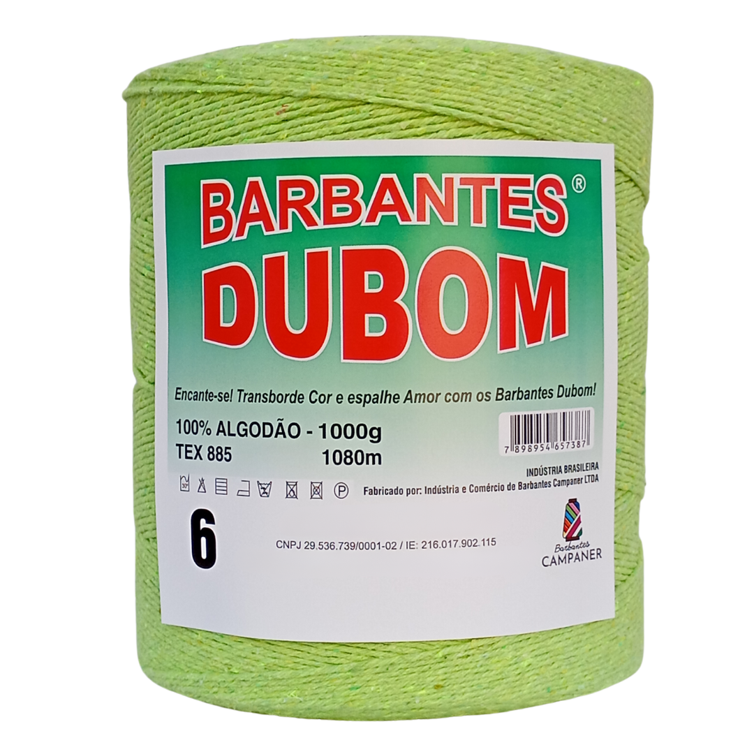 Barbante Dubom Uva Verde - 1 Kg - Fio 6 (1313)
