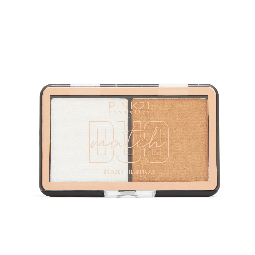 Iluminador + Bronzer Duo Match Pink 21 Cor 01 a 05 (726263)