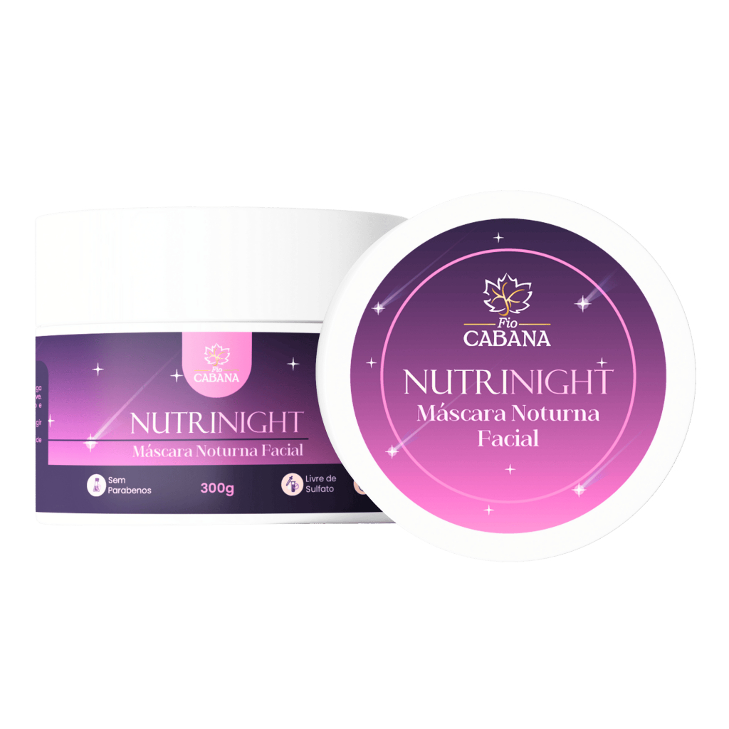 Máscara Noturna Facial NutriNight Fio Cabana 300g | Hidrata, Regenera e Ilumina | Vegana e Natural (7898931325865)