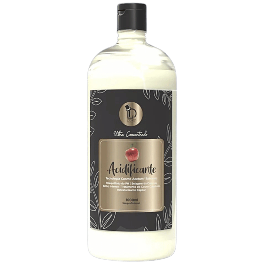 Acidificante Capilar Ultra Concentrado 1L Lord – pH Baixo, Brilho e Selagem Pós-Química (7908024916396)
