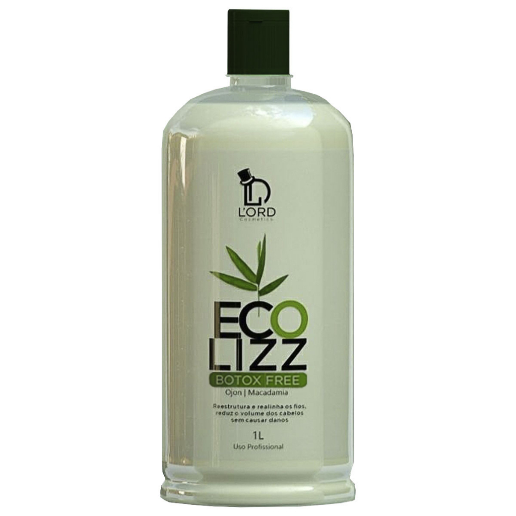 Botox Capilar Ecolizz 1L - Lord Cosméticos - Óleo de Macadâmia - Redução de Frizz e Hidratação (7892649300015)