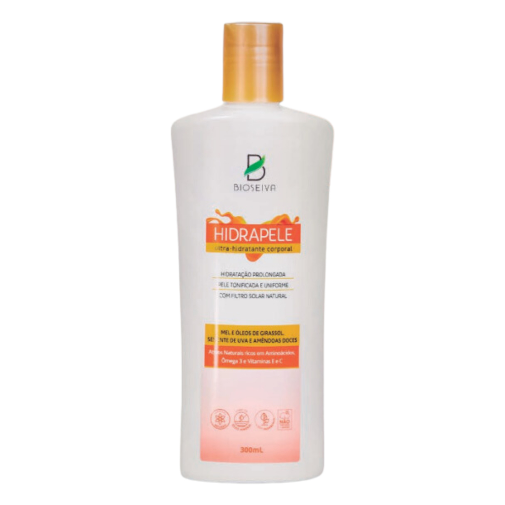 Creme Hidratante Corporal Hidrapele BioSeiva 300mL - Ultra Hidratação, Nutrição e Clareamento (7898931325469)