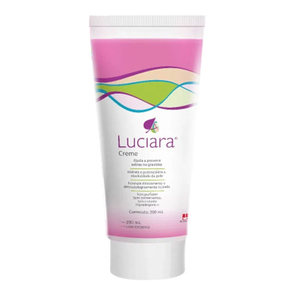 Creme Preventivo Hidratante Luciara 200ml - Previne Estrias na Gravidez, Hidratação e Elasticidade (7892953002933)