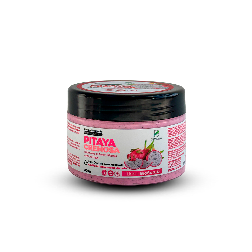 Esfoliante Rosto e Corpo Pitaya Cremosa BioSeiva 300g - Renovação, Hidratação e Clareamento da Pele (7898931325728)
