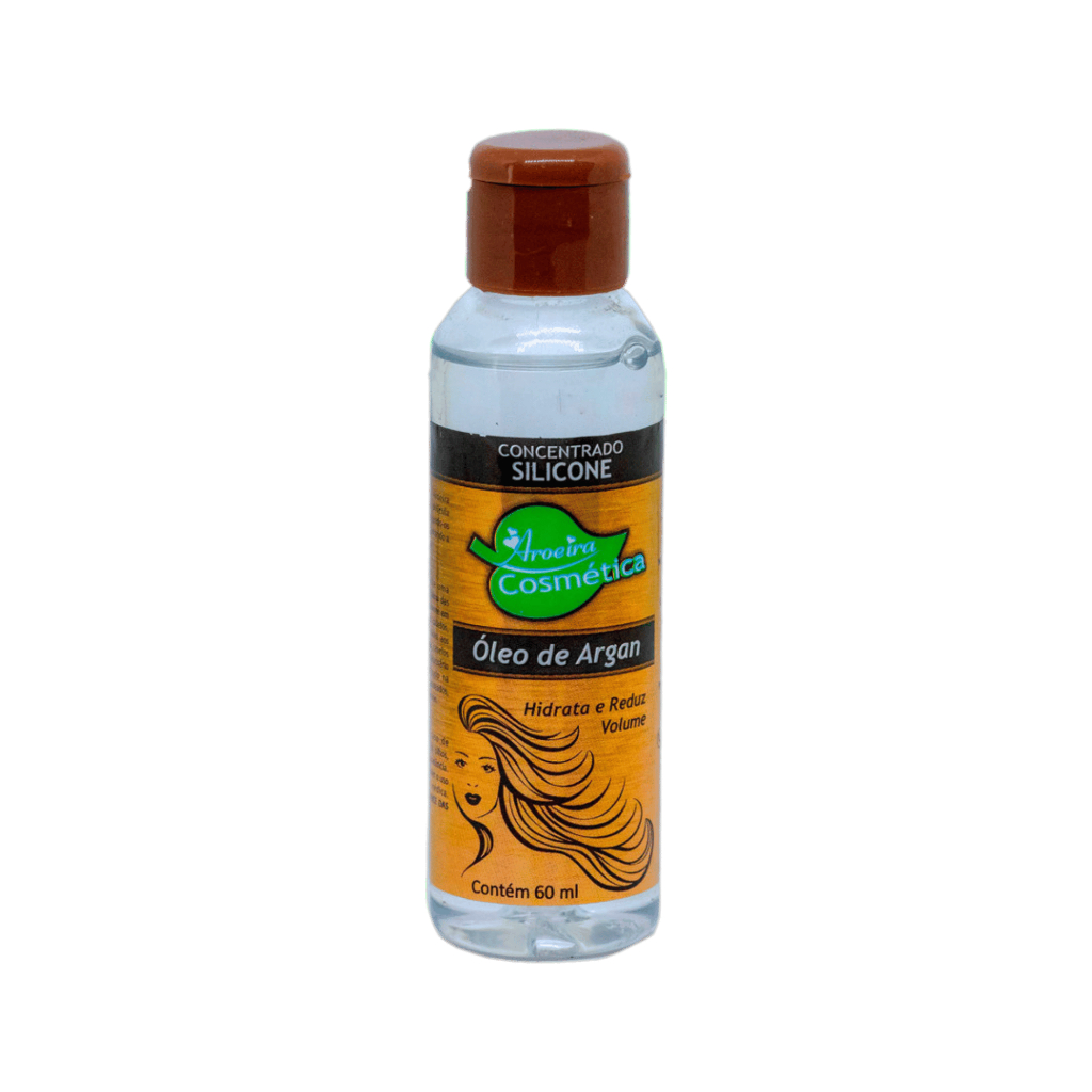 Óleo de Argan Concentrado Silicone 60mL Aroeira Cosmética - Hidratação e Redução de Volume (7898744460524)