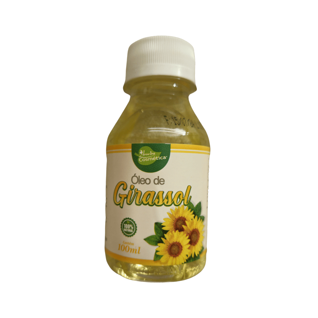Óleo de Girassol 100% Natural 100mL - Hidratação e Suavidade para Pele - Aroeira Cosmética (7898744460821)