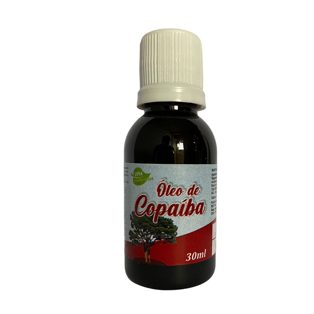 Óleo Natural De Copaíba Puro 30mL Aroeira Cosmética – 100% Vegetal, Vegano e Hidratante Facial (7898195910562)