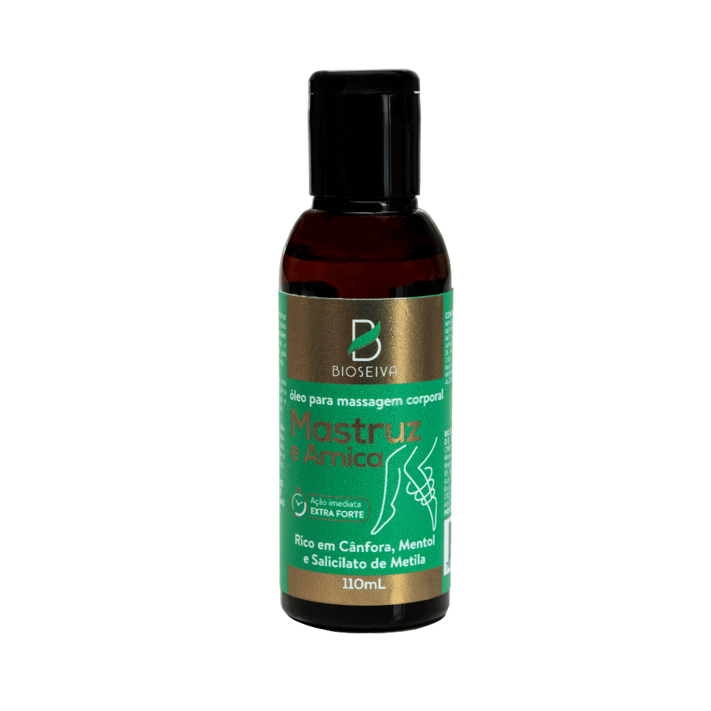 Óleo para Massagem Mastruz e Arnica 110mL – BioSeiva | Sensação de Bem-Estar (7898931325452-B)