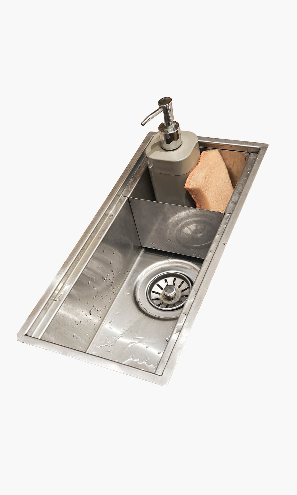 Cuba para Cozinha em Aço Inox 304 para Pequenos Espaços - Konnen Metais - Cuba para Cozinha Small Fit 45x19 cm Inox 304 (ST007)