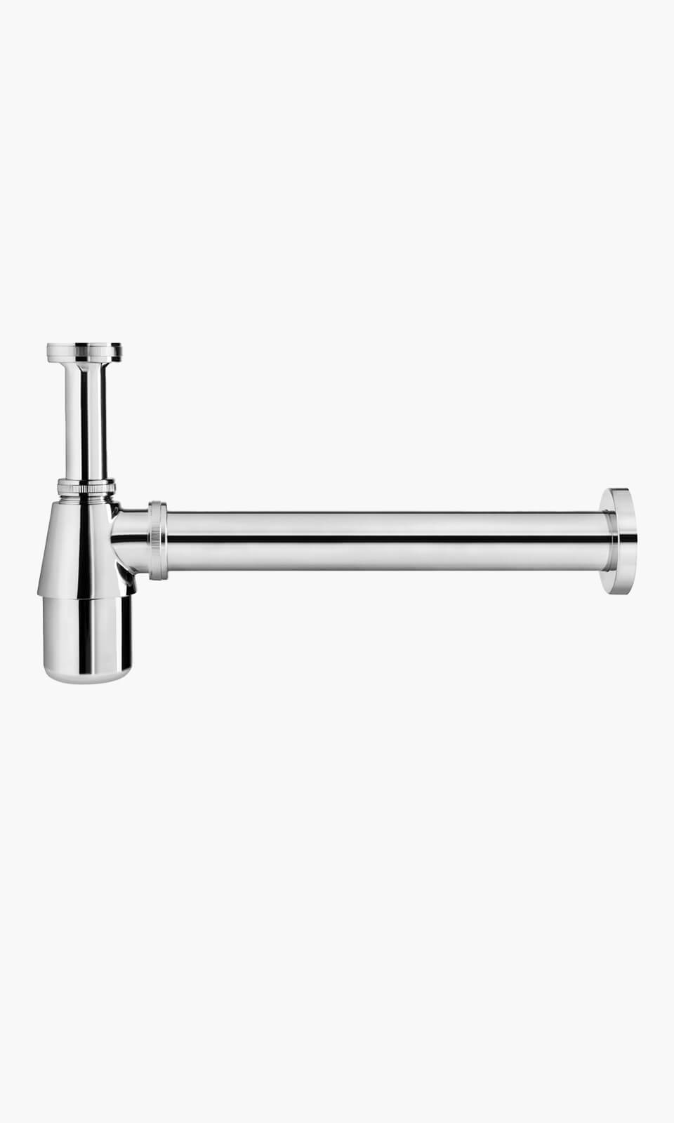 Sifão para Lavatorio em Metal - Konnen Metais - Sifão para lavatório 7/8x1.1/2 Com Tubo 30 Cm Metálico Cromado - MX-9222