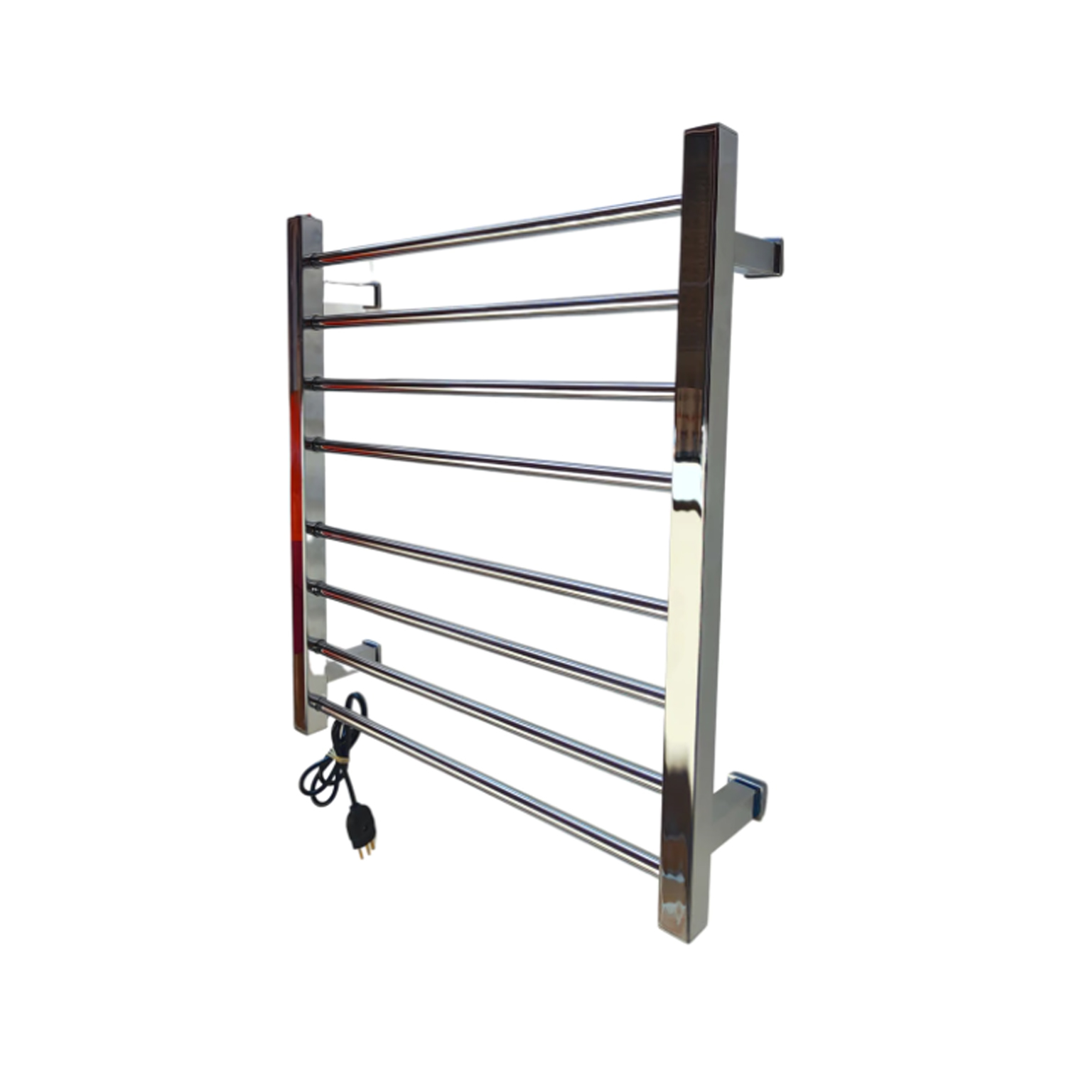 Toalheiro Térmico Cromado com Alexa - Konnen Metais - com Fiação Embutida Cromado controle via Alexa - SEC-TM-CRA