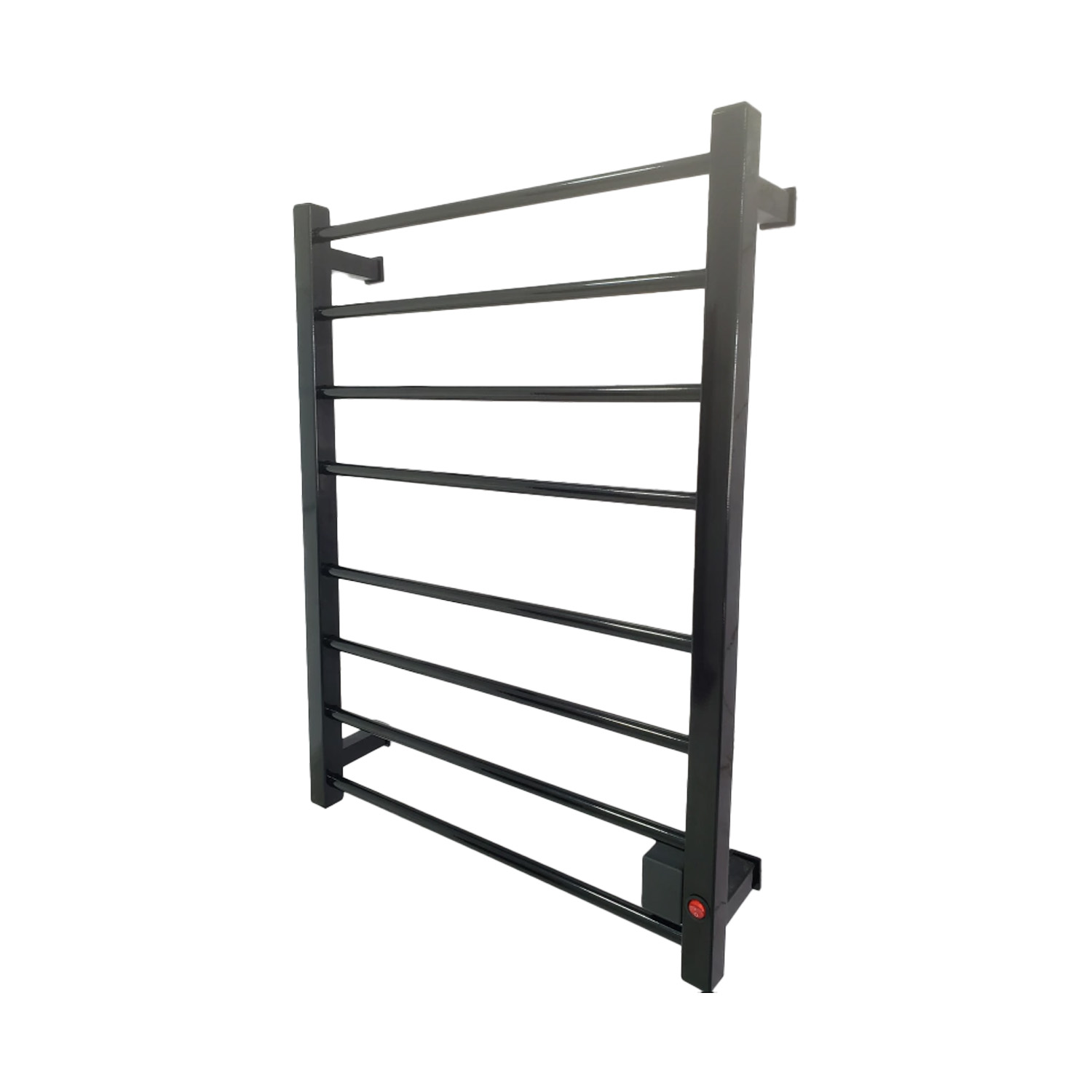 Toalheiro Térmico Preto Fosco - Konnen Metais - com Fiação Embutida - SEC-TM-PR