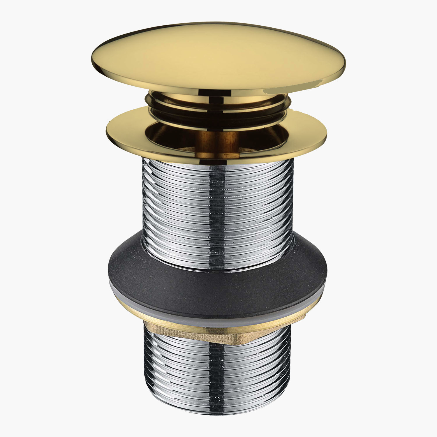 Válvula para Lavatório Click para Banheiro - Konnen Metais - Valvula Click Premium Dourado Polido - 900073G