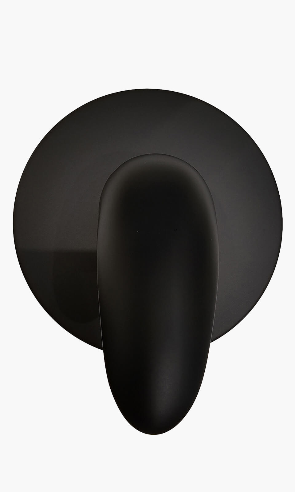 Acabamento para Registro Monocomando Round Preto Fosco - Konnen Metais - em Metal padrão Deca - SM-4320