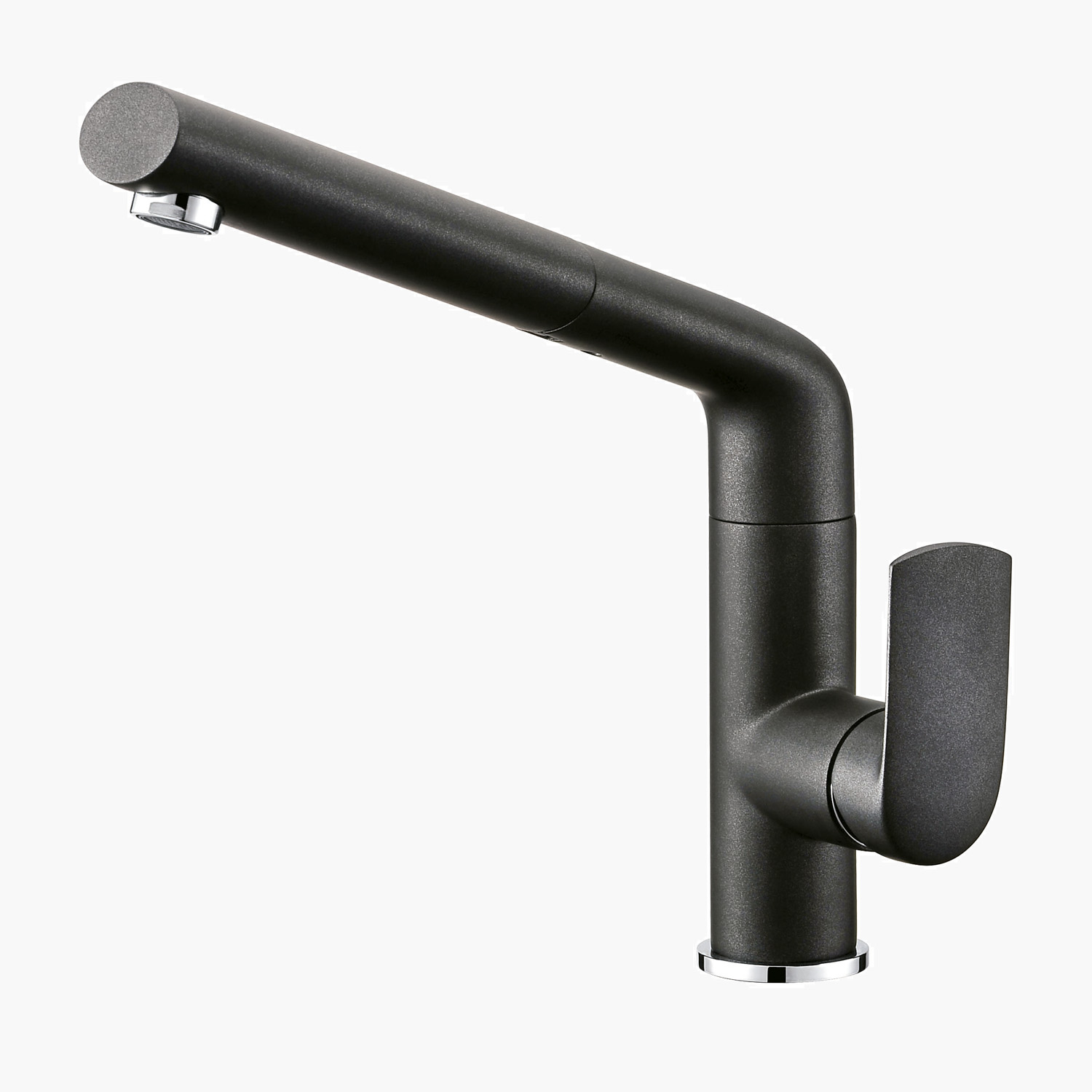 Torneira Gourmet Extensivel Monocomando para Cozinha - Konnen Metais - Cartney Preta - 503530PGB/C