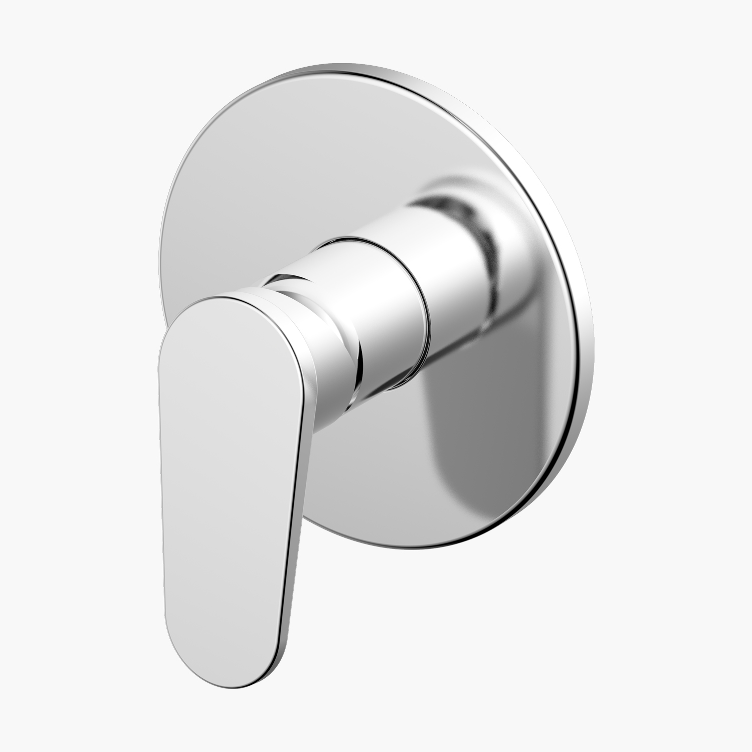 Registro de Chuveiro Misturador Monocomando 2 vias Redondo - Konnen Metais - Round com Base Cromado - SD92057RB