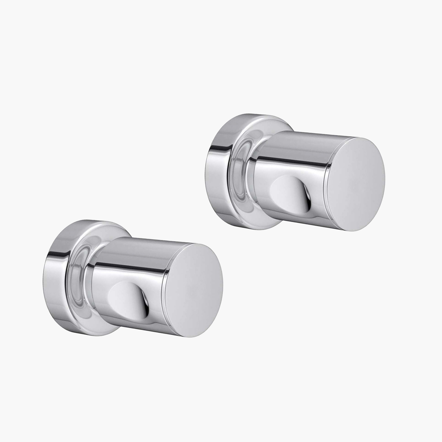 Acabamento para Registro Round Cromado - Konnen Metais - em Metal padrão Deca Kit com 2 unidades - SM-1730