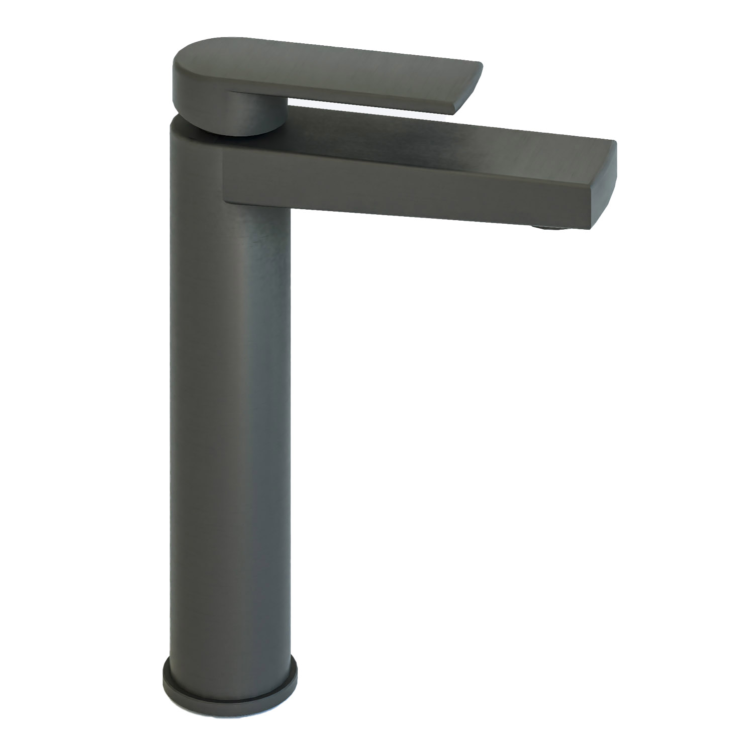 Torneira para Banheiro Bica Alta - Konnen Metais - Round Alta Preto Fosco - FN-90004H-B