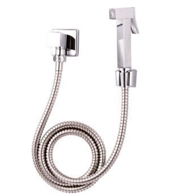 Ducha Higienica para Banheiro - Konnen Metais - Ducha Higienica Square Cromado - SM-730002