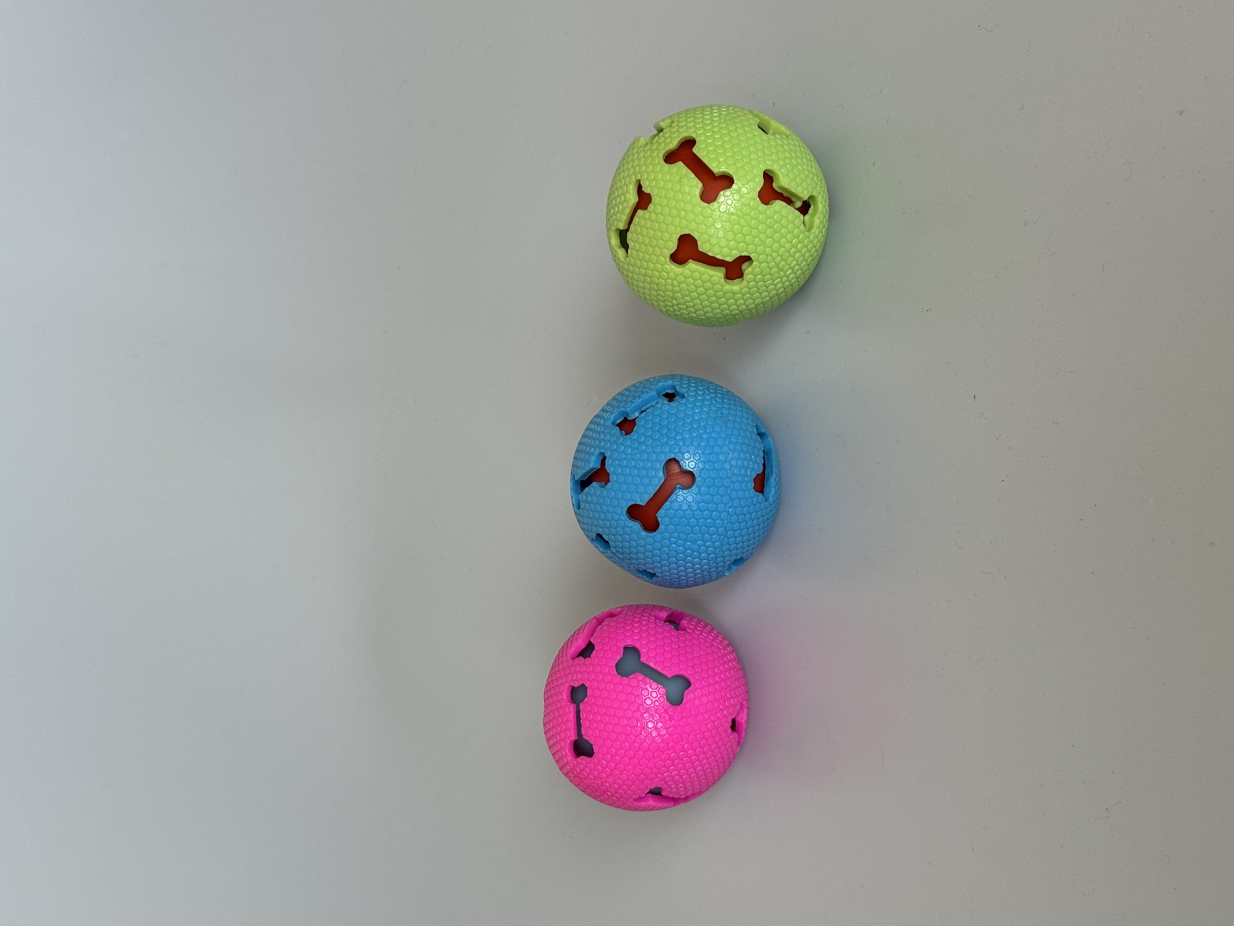 Brinquedo Pet (Bola chocalho de Osso TPR) (JH-6047)