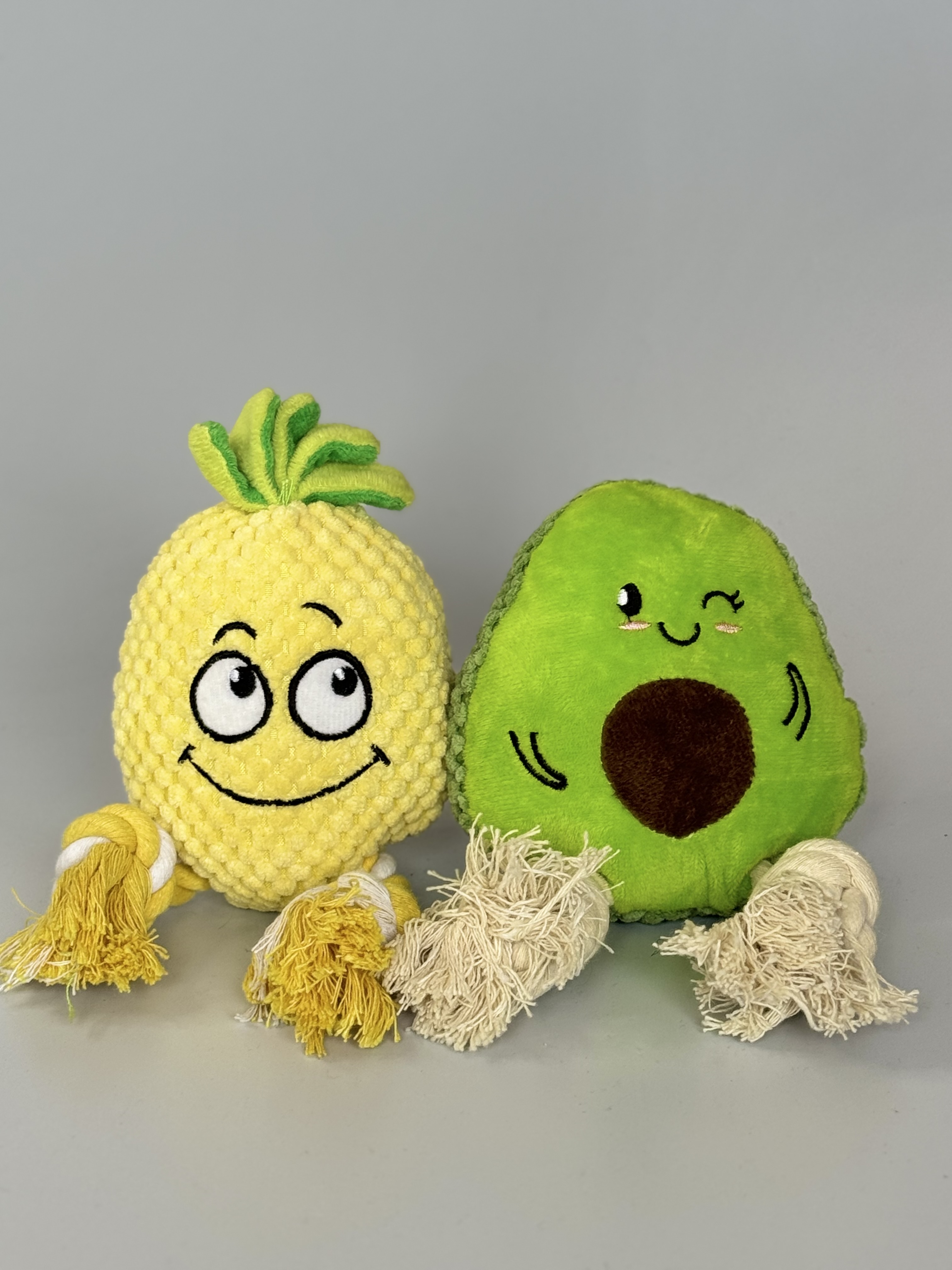 Brinquedos De Pelúcia Pet (Abacaxi e Abacate) (MRWJ062)