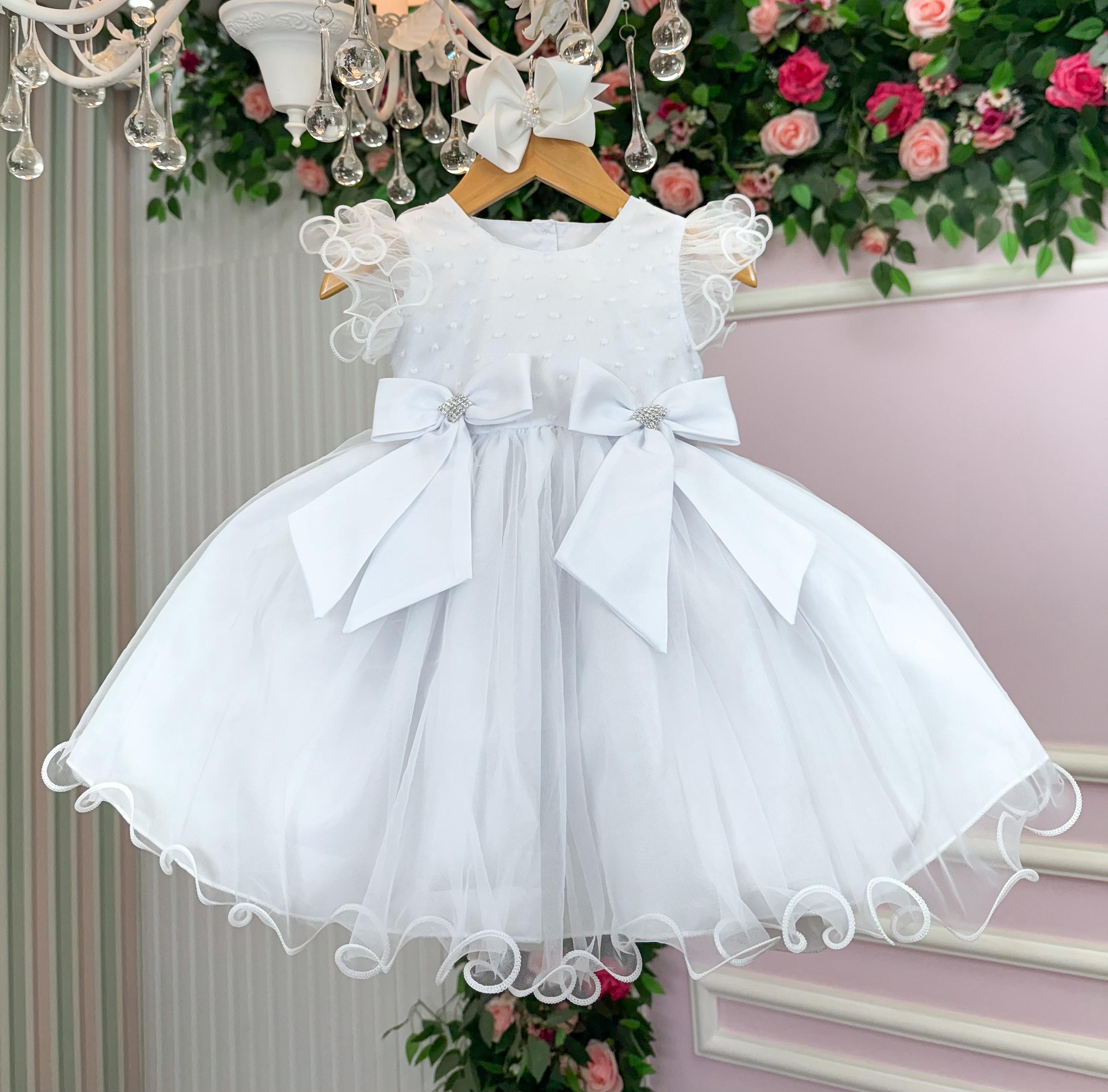 Vestido Marie Bebe Mia Branco (VESTMBBMBRNC)