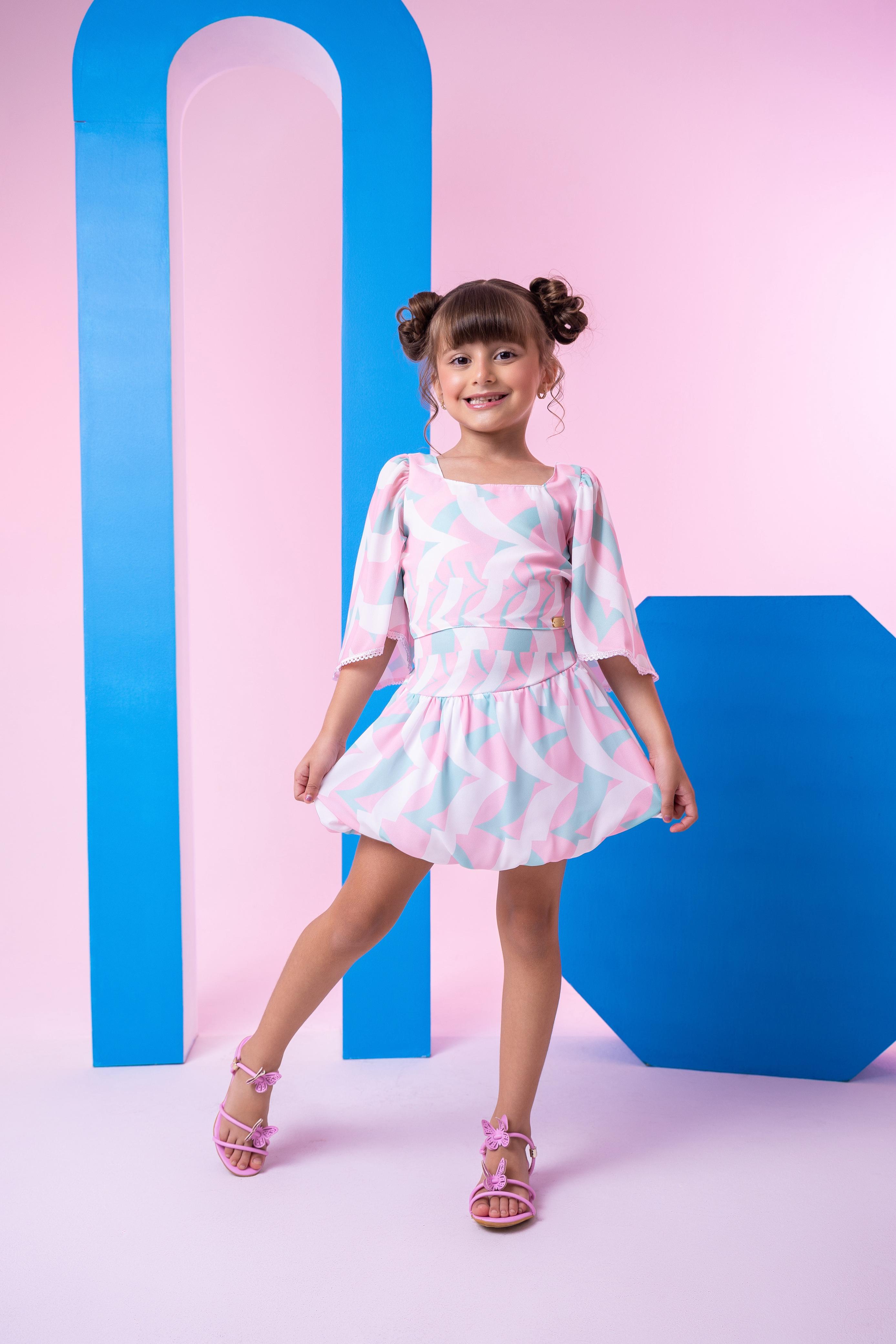 Conjunto Banana Club Alissa Rosa Bebe (CNJTBBNCBALRSBB)
