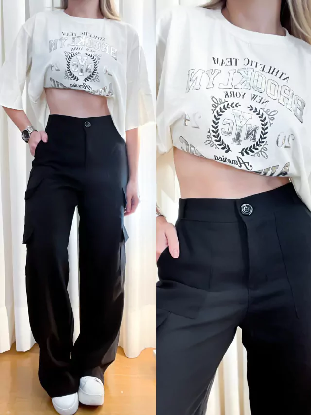 Calça em Alfaiataria Marrant Cargo Verena Ref. 1068 (12345670018924154570)