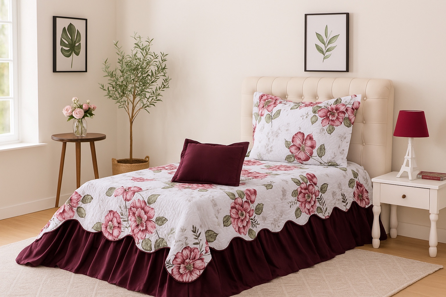 Cobreleito Belize Solteiro Amapola 03 Pçs (6139)