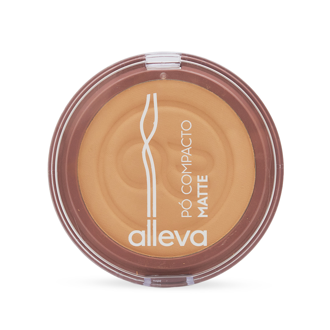 Pó Compacto Matte Cor 05 a 08 Alleva 10g (726439)