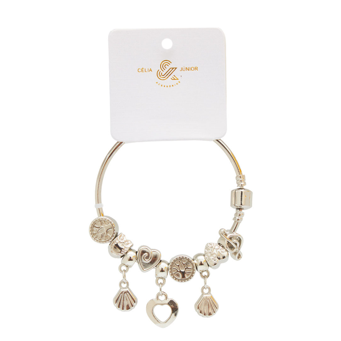 Pulseira de Metal com Pingentes com 12un Mod. CJ20-1 (726469)
