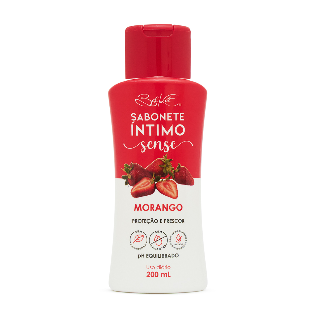 Sabonete Íntimo Sense Morango BelKit 200ml (726568)