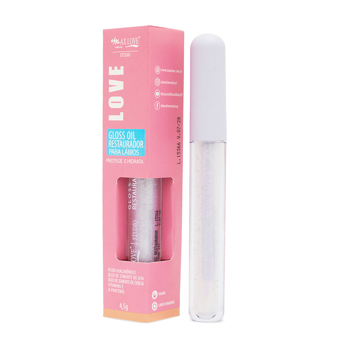Gloss Oil Restaurador para Lábios Nº: 170 Max Love com 4,5g (726772)