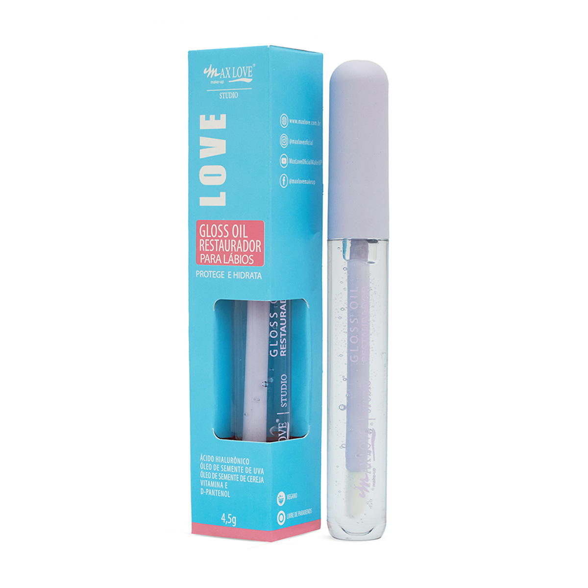 Gloss Oil Restaurador para Lábios Nº: 171 Max Love com 4,5g (726769)