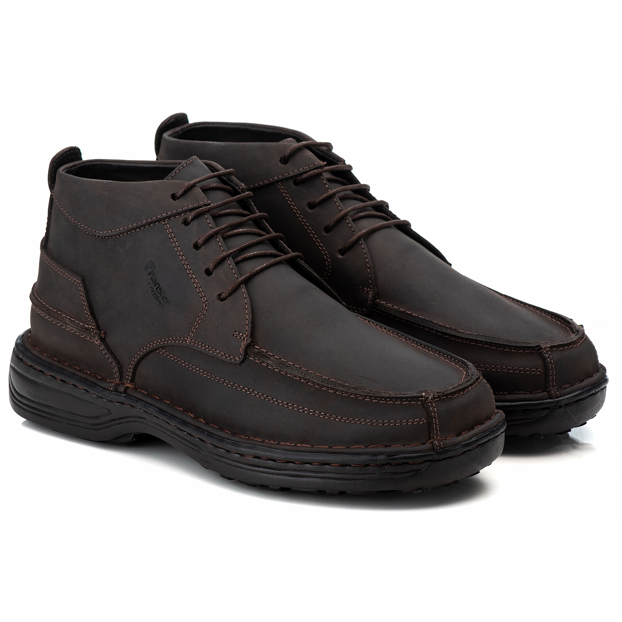 Coturno Casual Conforto Couro Marrom (RT8004NBKCFE)