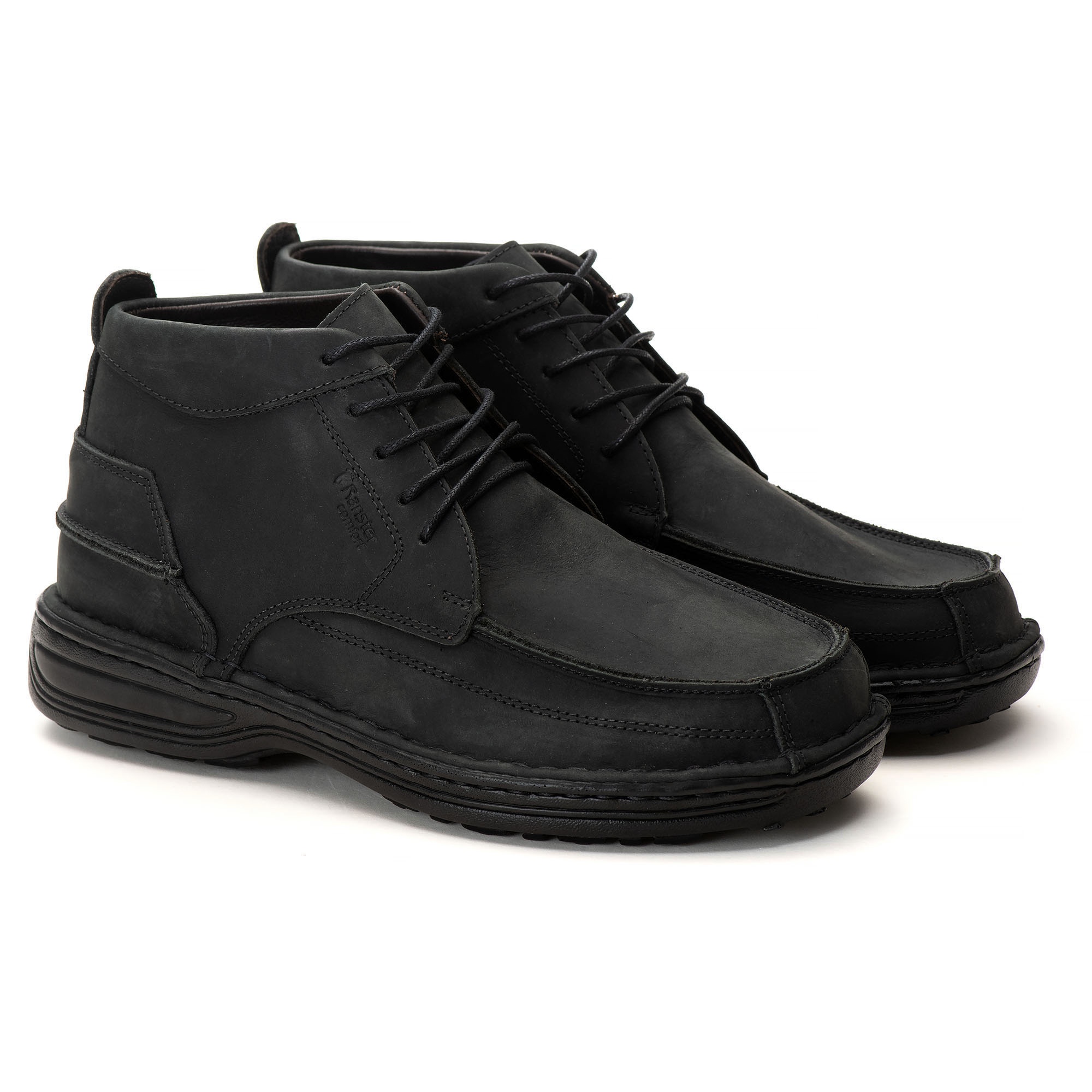 Coturno Casual Conforto Couro Preto (RT8004NBKPTO)