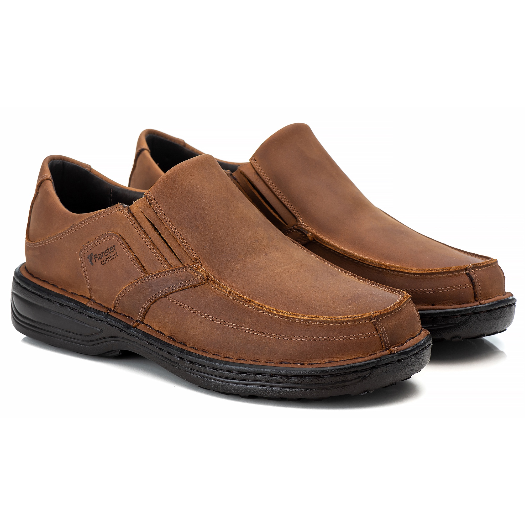 Sapato Casual Conforto Couro Marrom (RT8005NBKCAS)