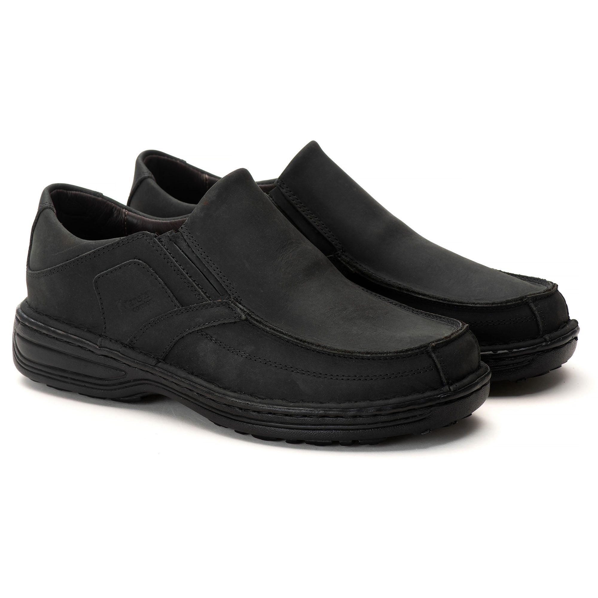 Sapato Casual Conforto Couro Preto (RT8005NBKPTO)
