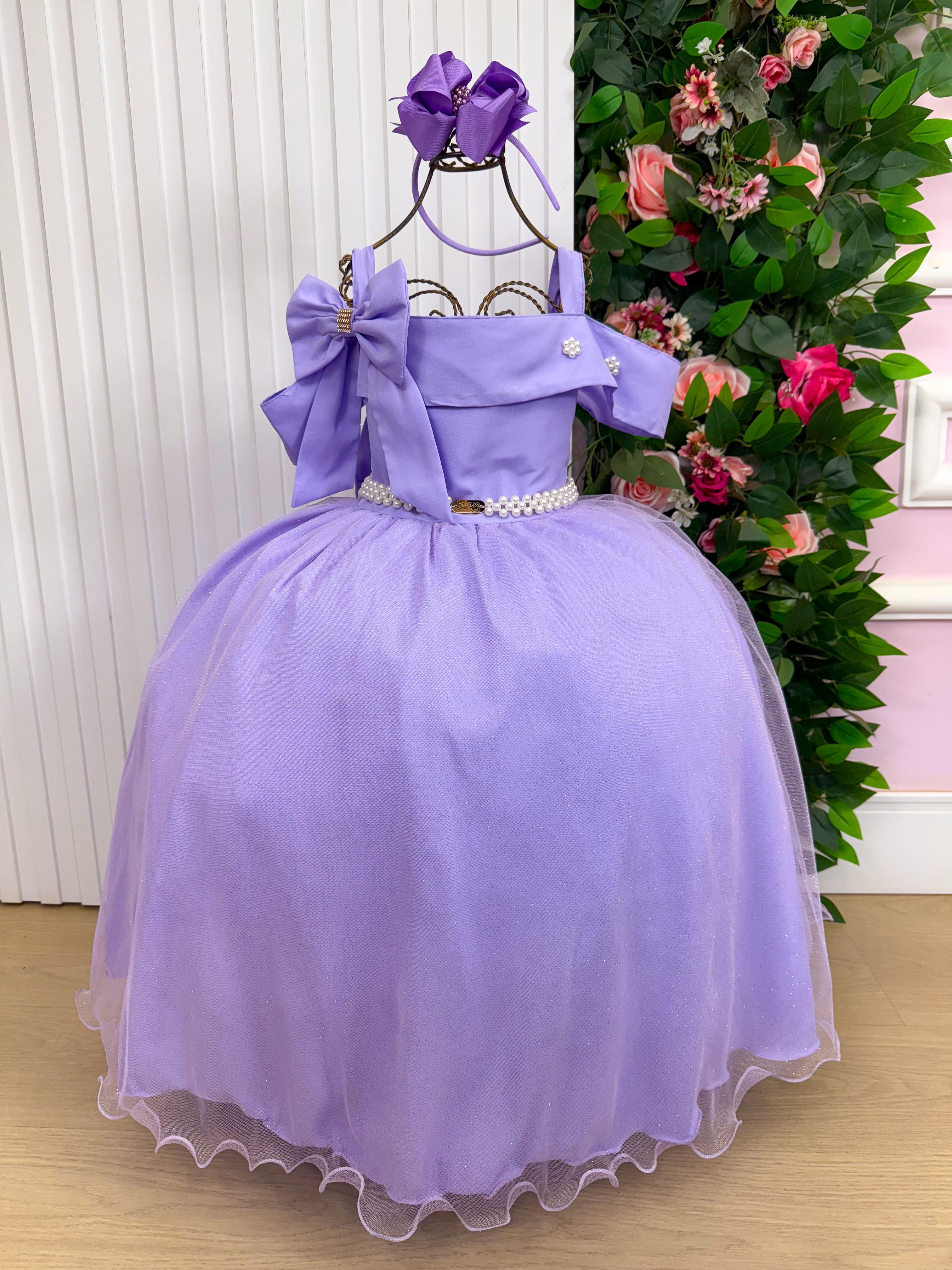 Vestido Banana Club Longo Doce Elegancia Lilas (VESTBNACLBLNGDCELGANCLIL)