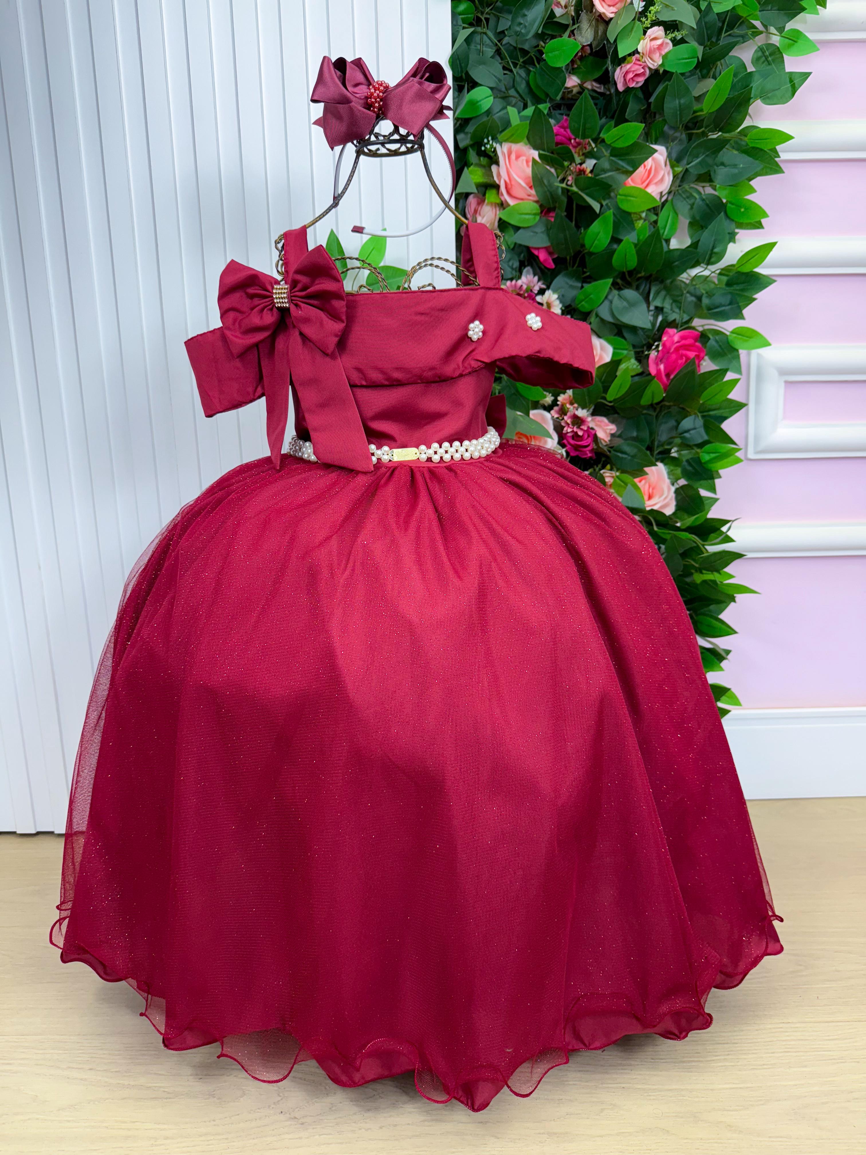 Vestido Banana Club Longo Doce Elegancia Marsala (VESTBNACLBDCELGNCMRSL)