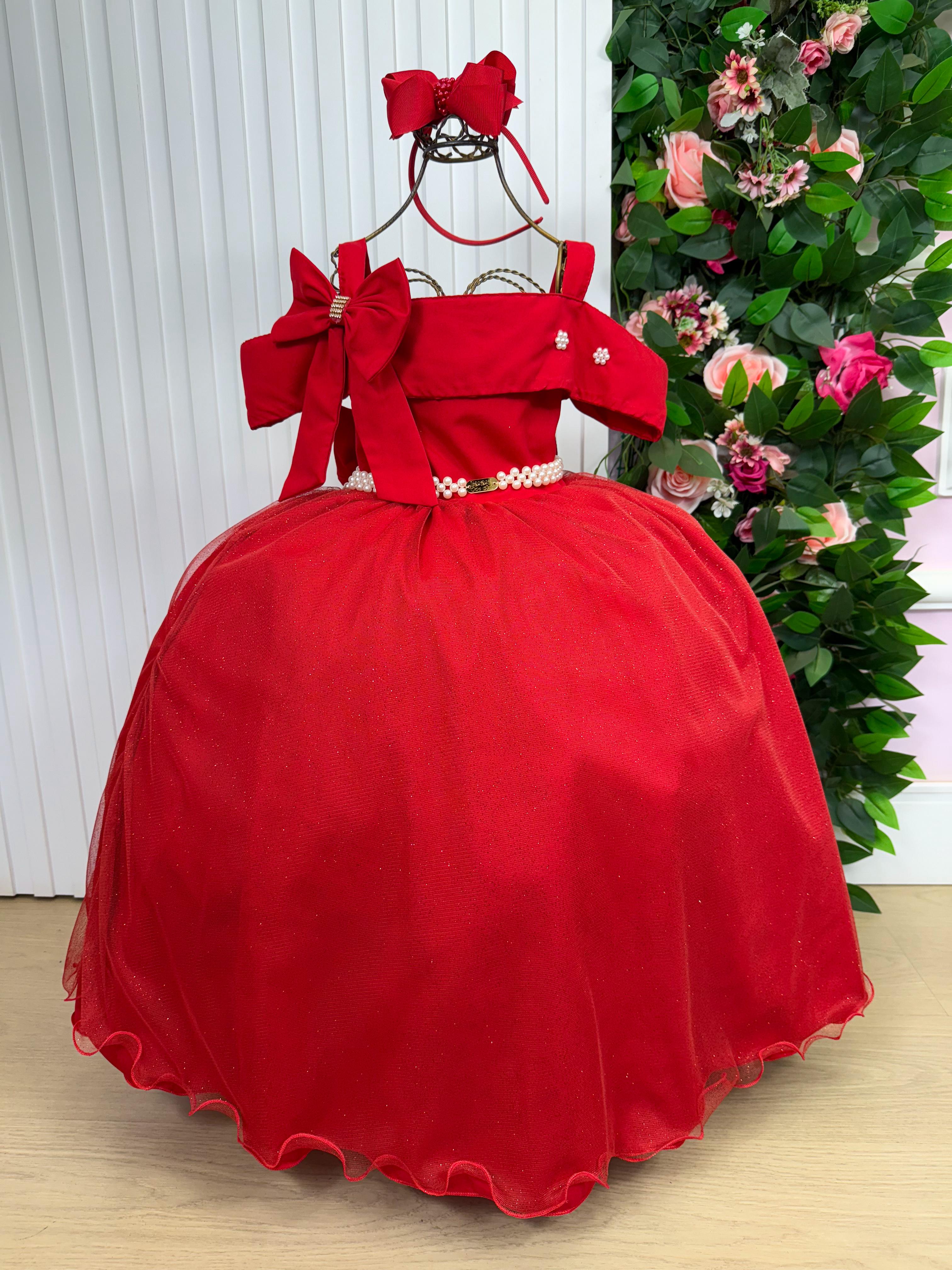 Vestido Banana Club Longo Doce Elegancia Vermelho (VESTBNANCLUBELGNCVERM)