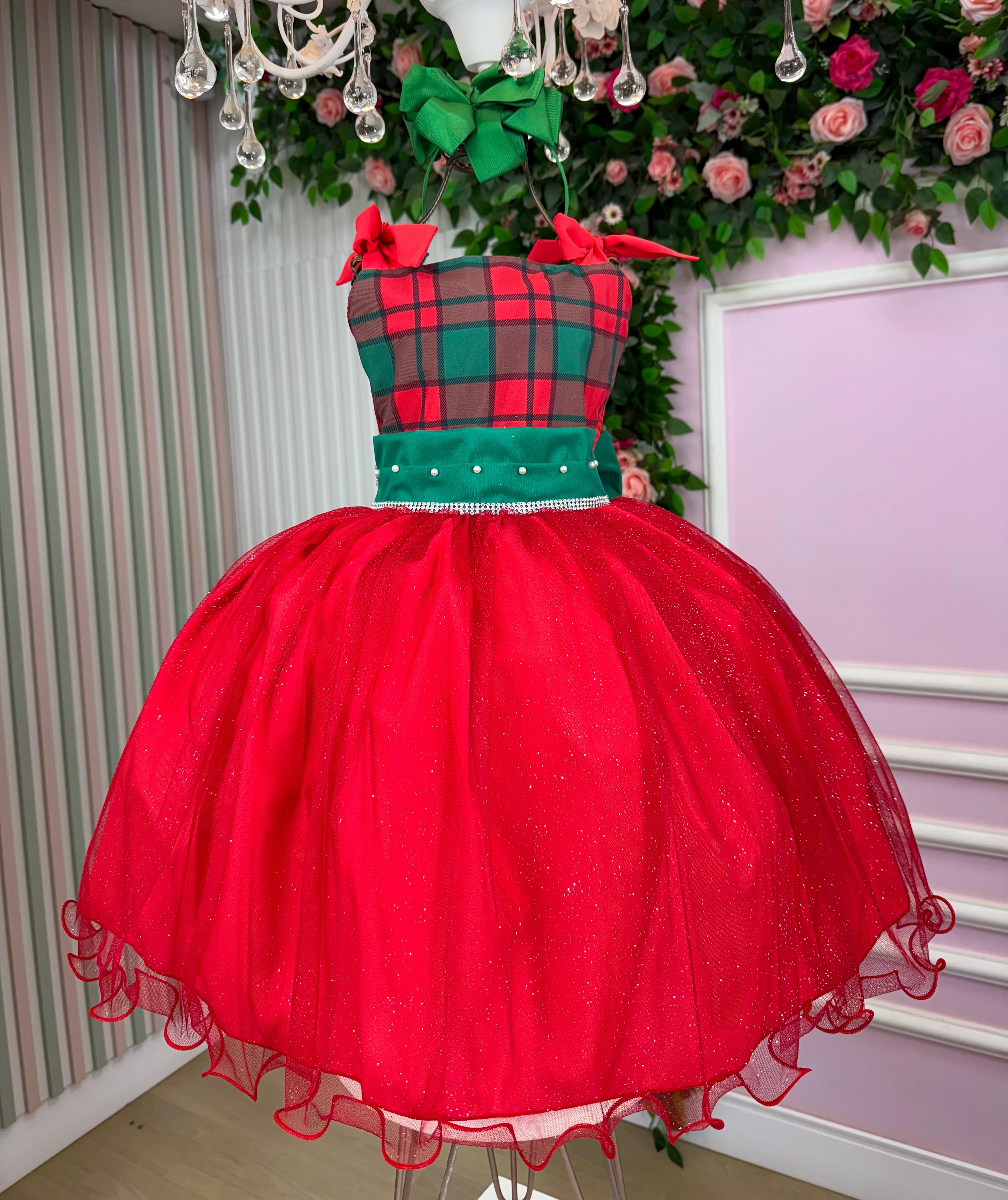 Vestido Marie Aurora Natalino Vermelho - Natal (VESTMRENTLNAUROVERMNTL)