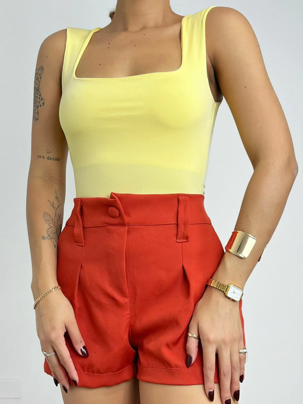 Body Feminino em Suplex Cavado com Decote Quadrado Anae Ref. 941 (12345670018924133179)