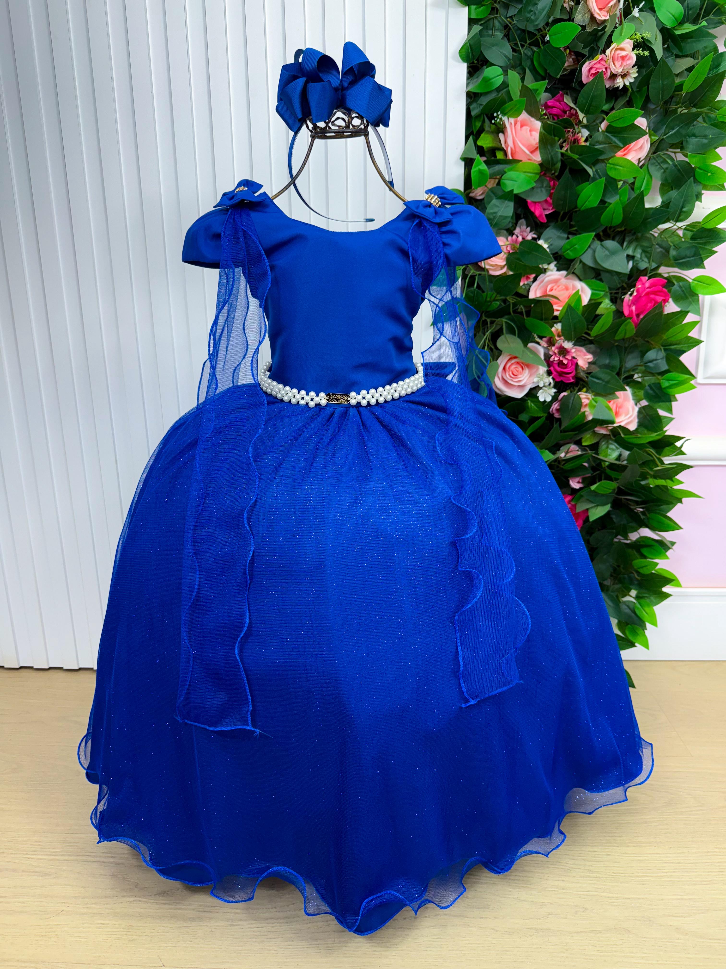 Vestido Banana Club Longo Diamante Azul Royal (VESTBNANCLBLNDAMTAZL)