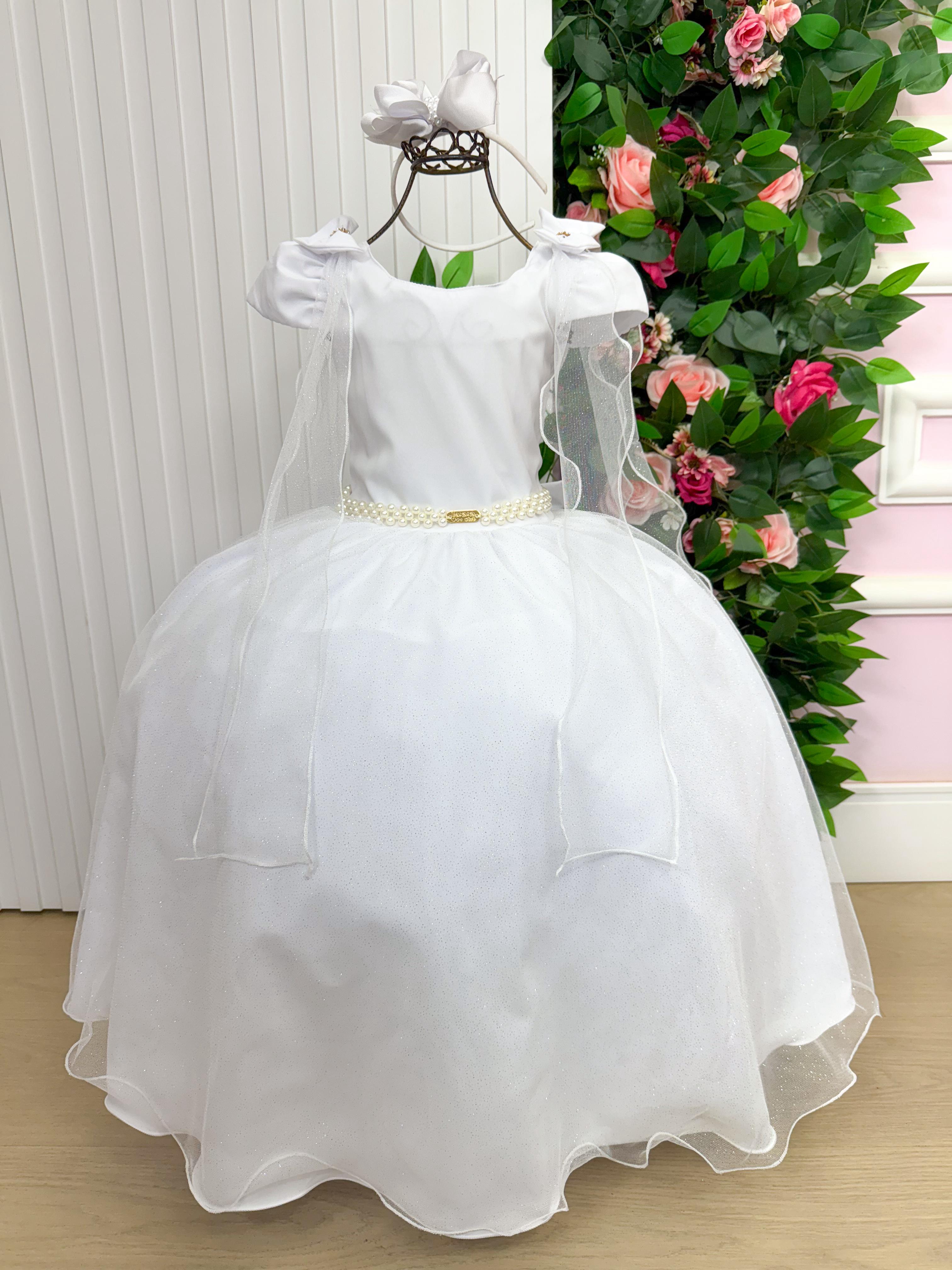 Vestido Banana Club Longo Diamante Branco (VESTBNANCBLNGDAMTBRN)