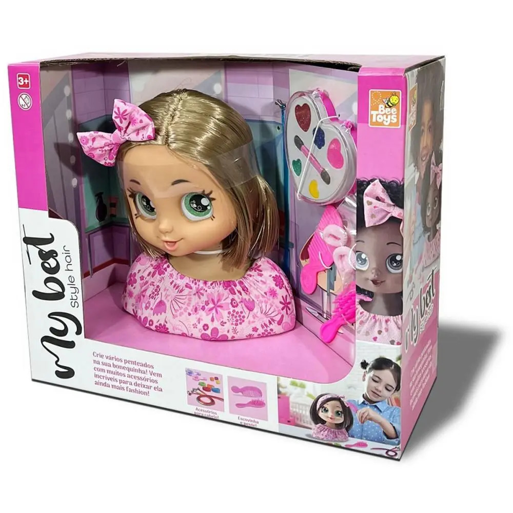 Boneca Style Hair 21 cm com Acessórios – Bee Toys (106702)