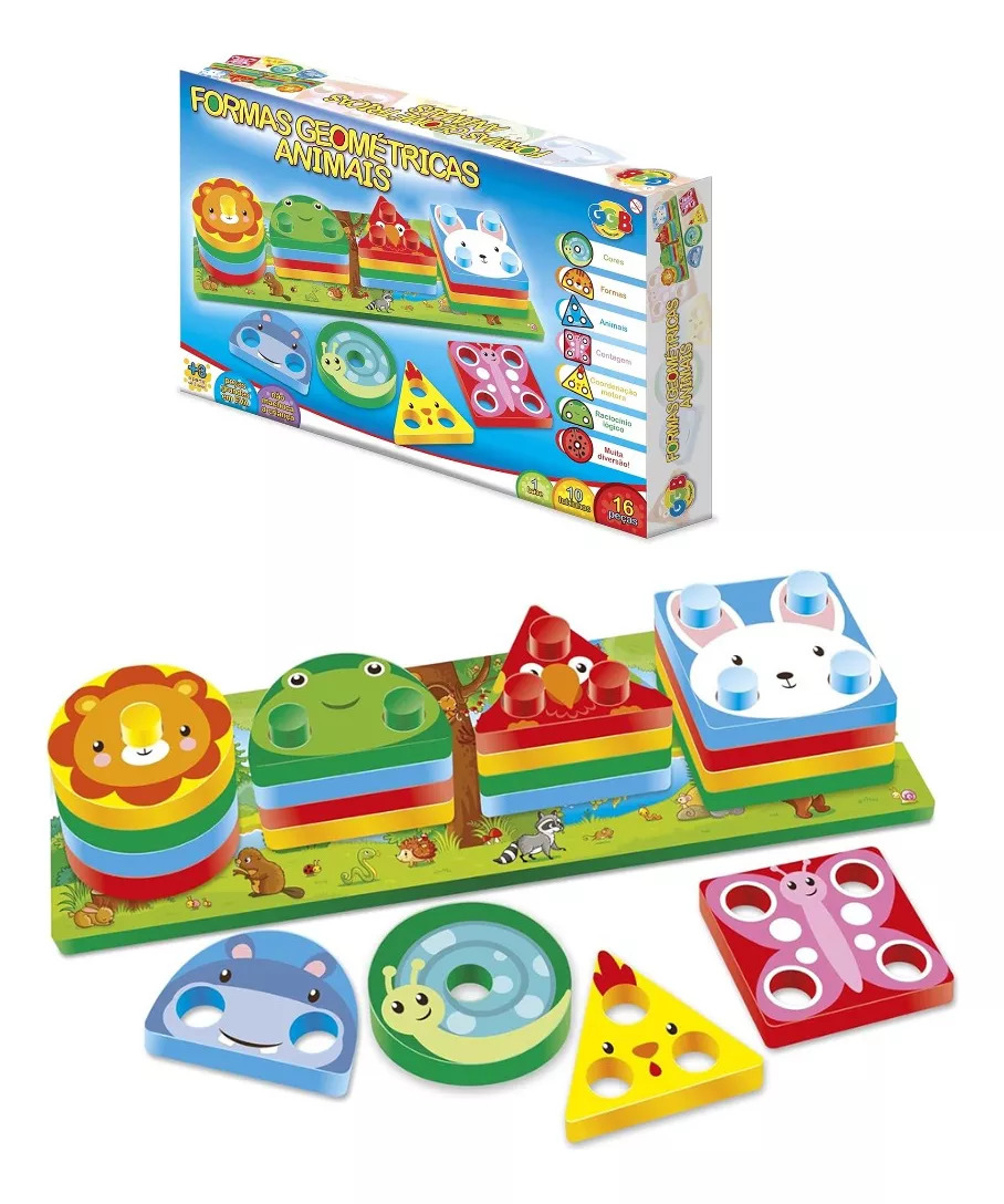 Formas Geométricas Animais - GGB Plast (114734)