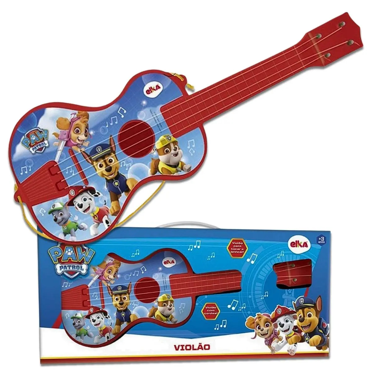 Violão Infantil Patrulha Canina 50cm - Elka (085383)